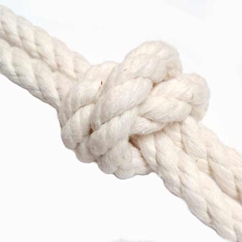 Cotton Rope - 100% natural 3 strand - Click Image to Close